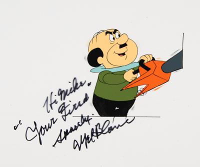 Lot #376 Cosmo Spaceley production cel from The Jetsons signed by Mel Blanc - Image 2