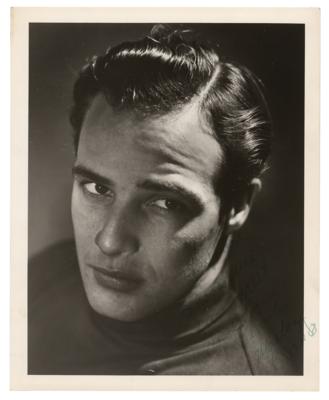 Lot #534 Marlon Brando Signed Photograph