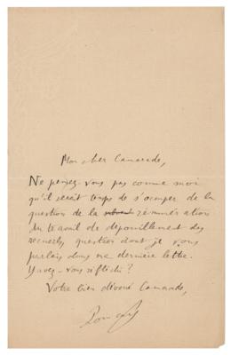 Lot #125 Henri Poincare Autograph Letter Signed - Image 1