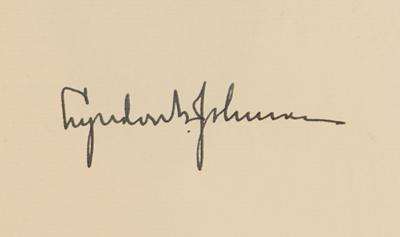 Lot #65 Lyndon B. Johnson Signed Book - Image 2