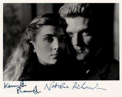 Lot #685 Natasha Richardson and Kenneth Branagh Signed Photograph - Image 1