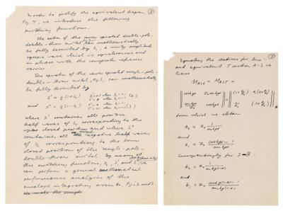 Lot #311 Hans Hosenthien Archive of Handwritten Papers - Image 1