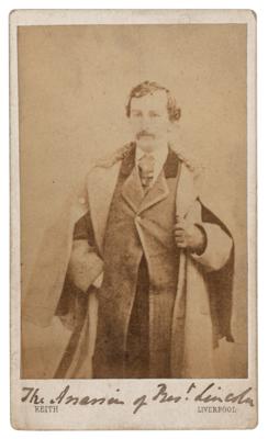Lot #241 John Wilkes Booth Carte-de-Visite Photograph