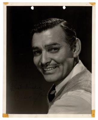Lot #539 Clark Gable Signed Photograph