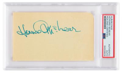 Lot #625 Andy Griffith Show: Howard McNear Signature - Image 1