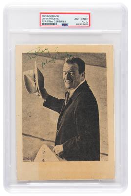 Lot #575 John Wayne Signed Photograph