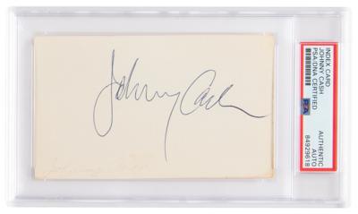 Lot #490 Johnny Cash Signature