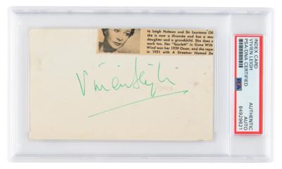 Lot #652 Vivien Leigh Signature - Image 1