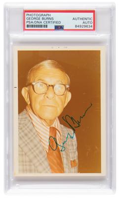 Lot #598 George Burns Signed Photograph - Image 1