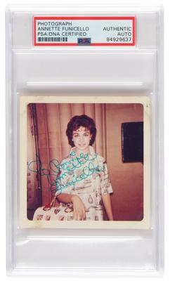 Lot #619 Annette Funicello Signed Candid Photograph - Image 1