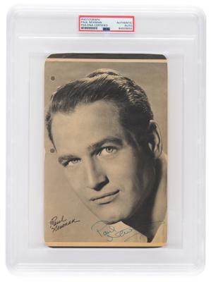 Lot #677 Paul Newman Signed Photograph