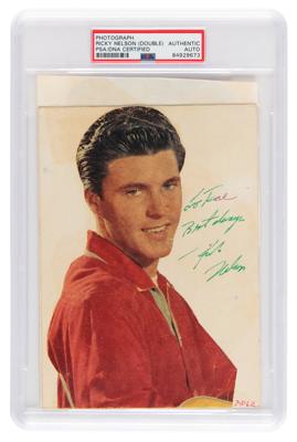 Lot #514 Rick Nelson (2) Items - Signed Photograph