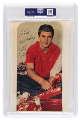 Lot #514 Rick Nelson (2) Items - Signed Photograph and Signature - Image 2