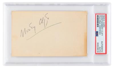 Lot #605 Montgomery Clift Signature - Image 1