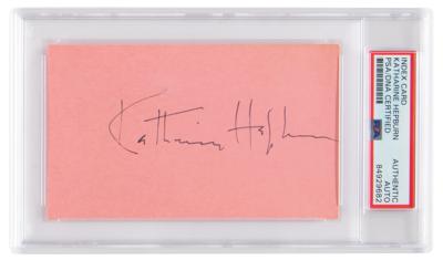 Lot #631 Katharine Hepburn Signature