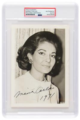 Lot #471 Maria Callas Signed Photograph