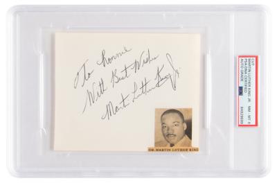 Lot #116 Martin Luther King, Jr. Signature - PSA