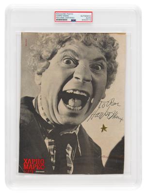 Lot #666 Harpo Marx Signed Photograph - Image 1