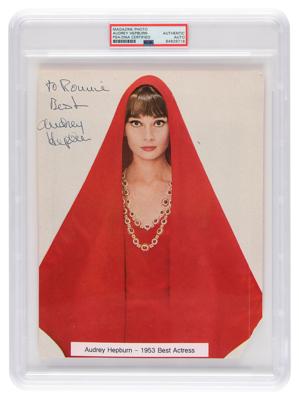 Lot #547 Audrey Hepburn Signed Photograph