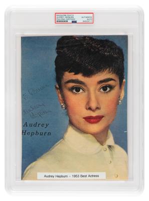 Lot #548 Audrey Hepburn Signed Photograph