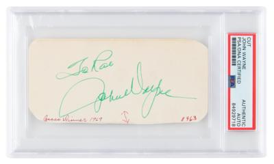 Lot #574 John Wayne Signature