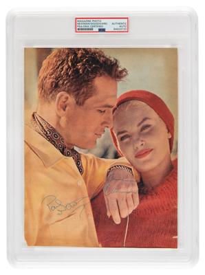 Lot #679 Paul Newman and Joanne Woodward Signed