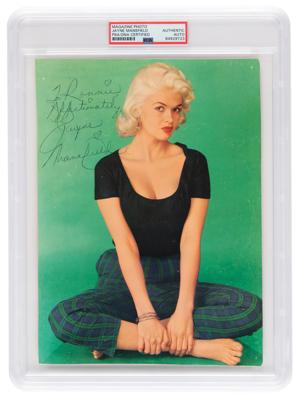 Lot #657 Jayne Mansfield Signed Photograph - Image 1