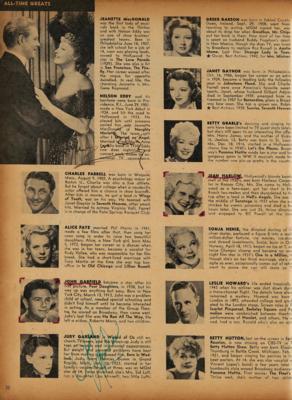 Lot #530 Actors and Actresses (185+) Signed Book with Hepburn, Clift, Garland, and More - Image 8