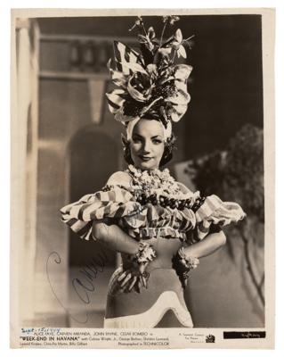 Lot #670 Carmen Miranda Signed Photograph - Image 1