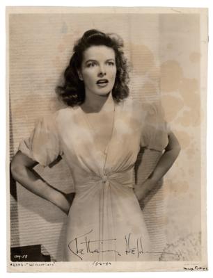 Lot #629 Katharine Hepburn Signed Photograph