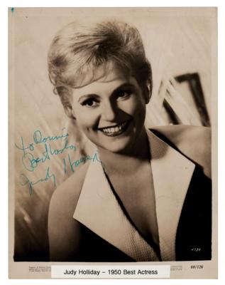 Lot #636 Judy Holliday Signed Photograph
