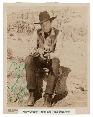 Lot #537 Gary Cooper Signed Photograph - Image 1