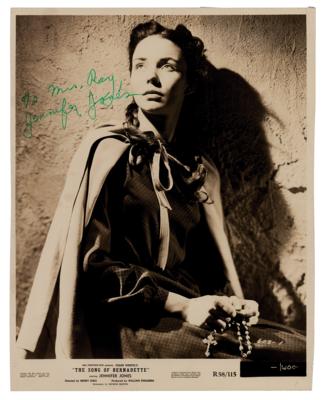 Lot #553 Jennifer Jones Signed Photograph - Image 1