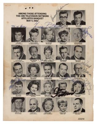 Lot #582 Actors and Actresses Multi-Signed (50+) Program Pages