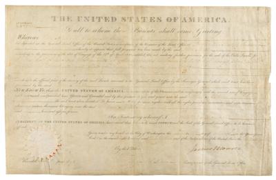 Lot #69 James Monroe Document Signed as President
