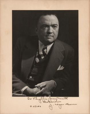 Lot #171 J. Edgar Hoover Signed Photograph - Image 1