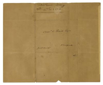 Lot #92 Aaron Burr Autograph Letter Signed to American Flag Designer - Image 2