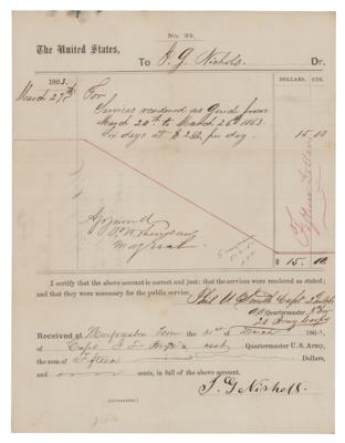 Lot #266 Philip H. Sheridan War-Dated Document Signed (1863) - Image 1