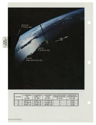 Lot #288 Apollo 9 Flown Photo Map Checklist Page - Image 1