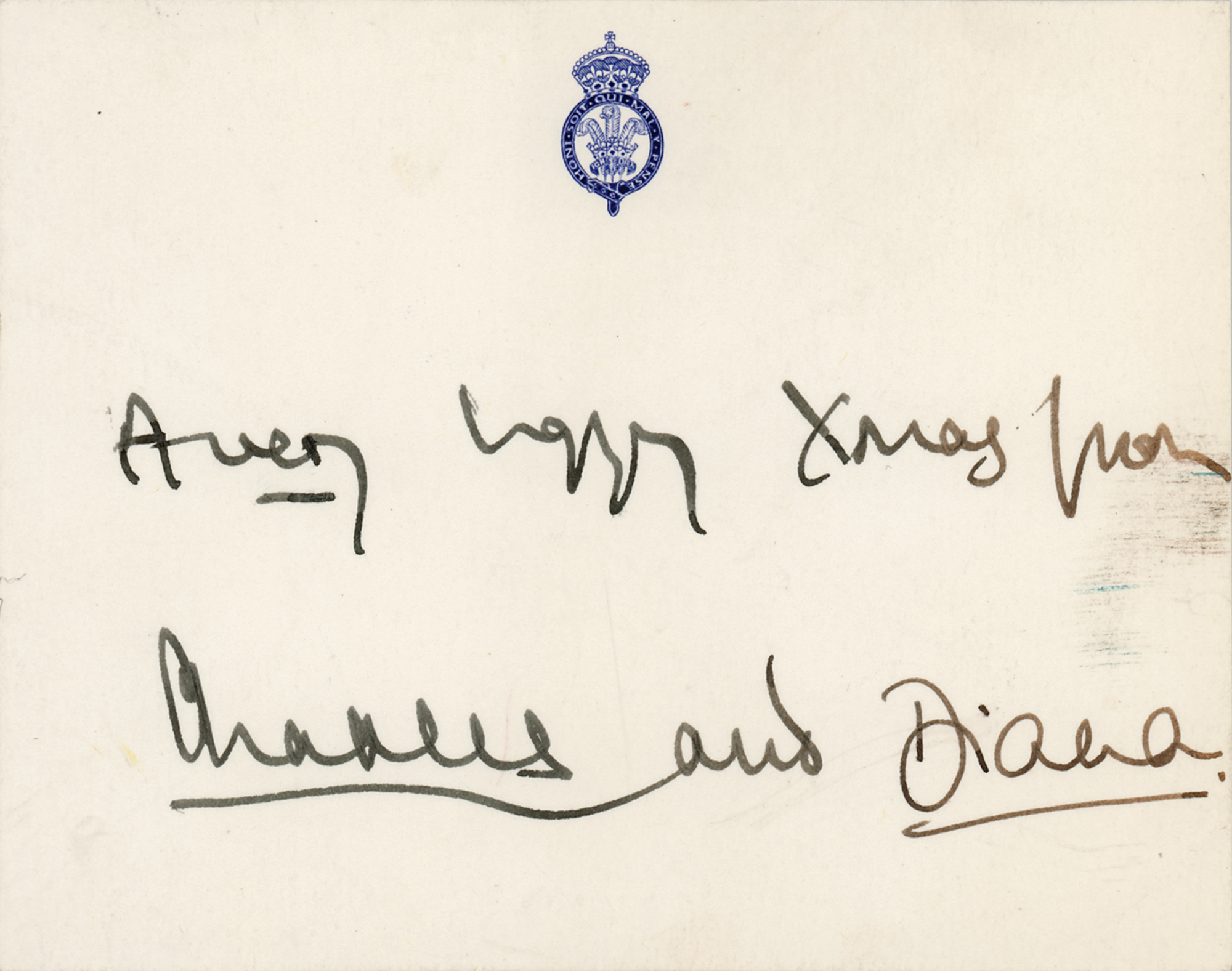Princess Diana and King Charles III Signatures | RR Auction