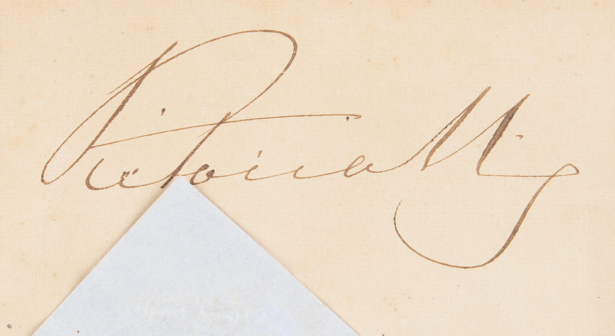 Queen Victoria Document Signed (1858)