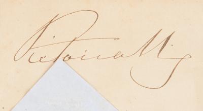 Lot #202 Queen Victoria Document Signed (1858) - Image 2