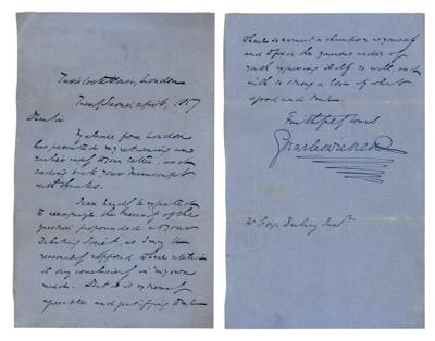 Lot #386 Charles Dickens Autograph Letter Signed (1857) - Image 1