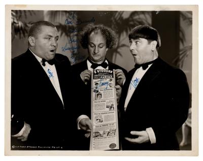 Lot #700 Three Stooges: Moe Howard Signed Photograph - Image 1