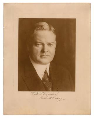 Lot #61 Herbert Hoover Signed Photograph - Image 1