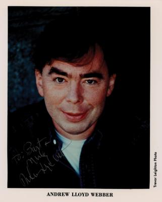 Lot #488 Andrew Lloyd Webber Signed Photograph - Image 1