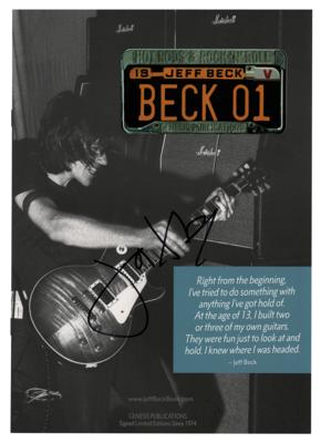 Lot #499 Jeff Beck Signed Book Brochure