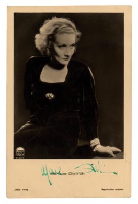 Lot #612 Marlene Dietrich Signed Photograph - Image 1