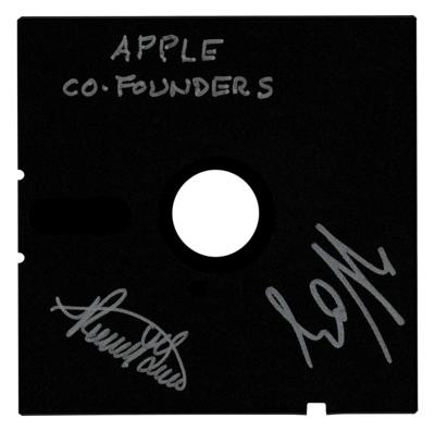 Lot #139 Apple: Wozniak and Wayne Signed Floppy Disk