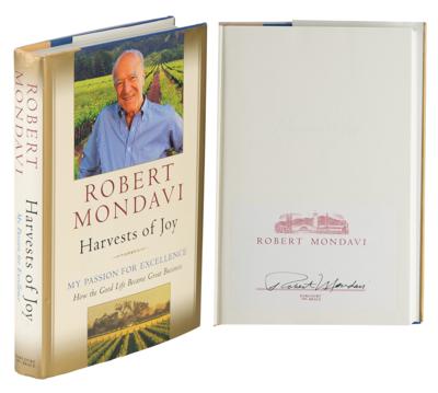 Lot #194 Robert Mondavi Signed Book